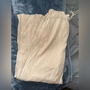 Abercrombie & Fitch Cream Joggers